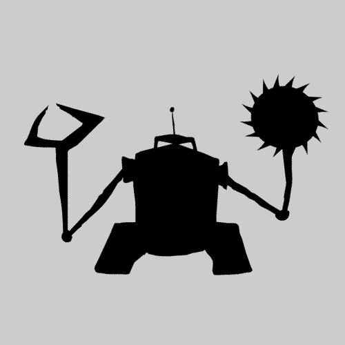 Album cover art for "When Robots Attack" by Lemon Demon
