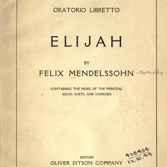 Cover image for Elijah, Op. 70