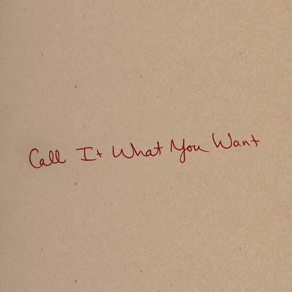 Album cover art for "Call It What You Want" by Taylor Swift