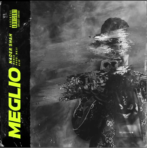 Album cover art for "Meglio Remix" by Nader Shah