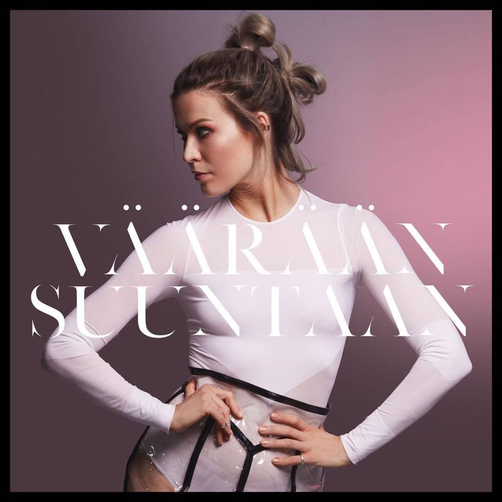 Album cover art for "Väärään suuntaan" by Jenni Vartiainen