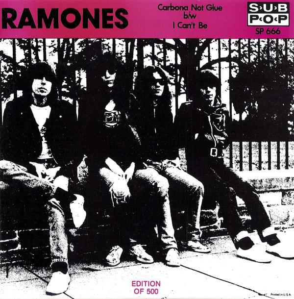 Album cover art for "Carbona Not Glue" by Ramones