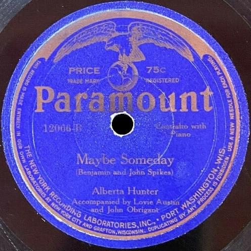 Album cover art for "Maybe Someday" by Alberta Hunter