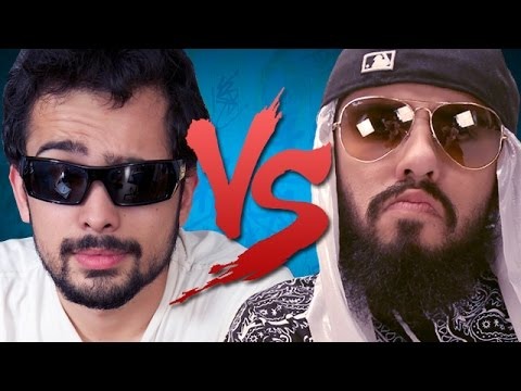 Album cover art for "Batalha de Youtubers: MysteryGuitarMan vs Mussoumano" by MUSSA & MysteryGuitarMan