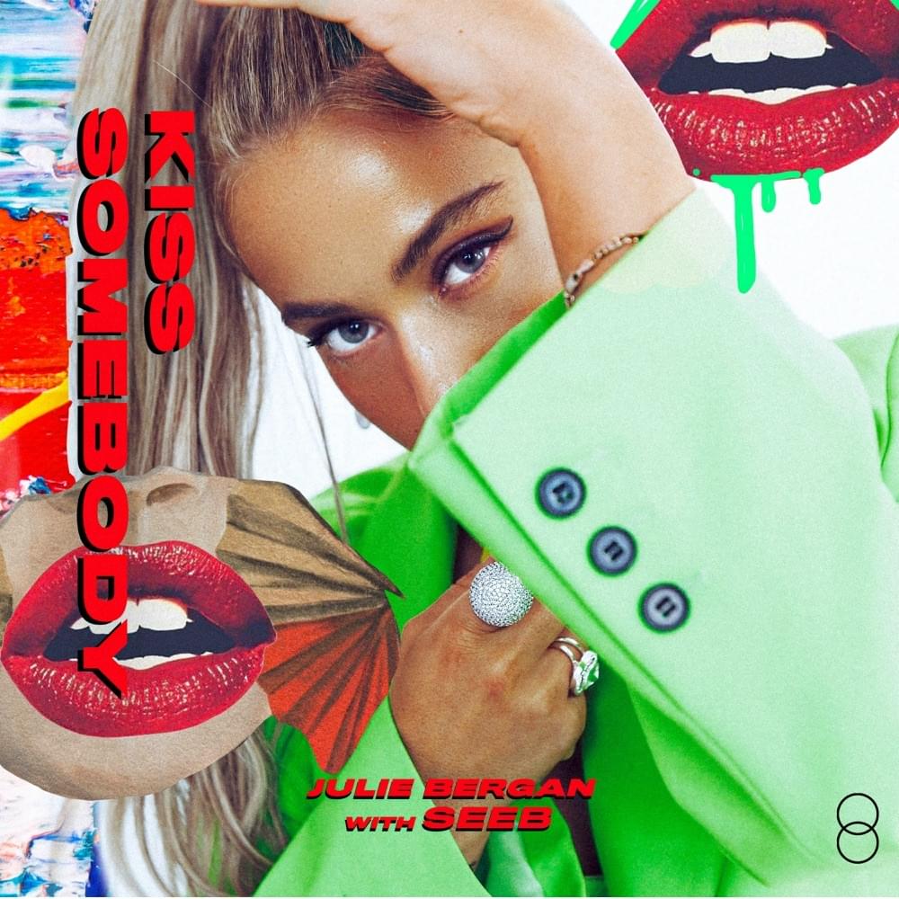 Album cover art for "Kiss Somebody" by Julie Bergan