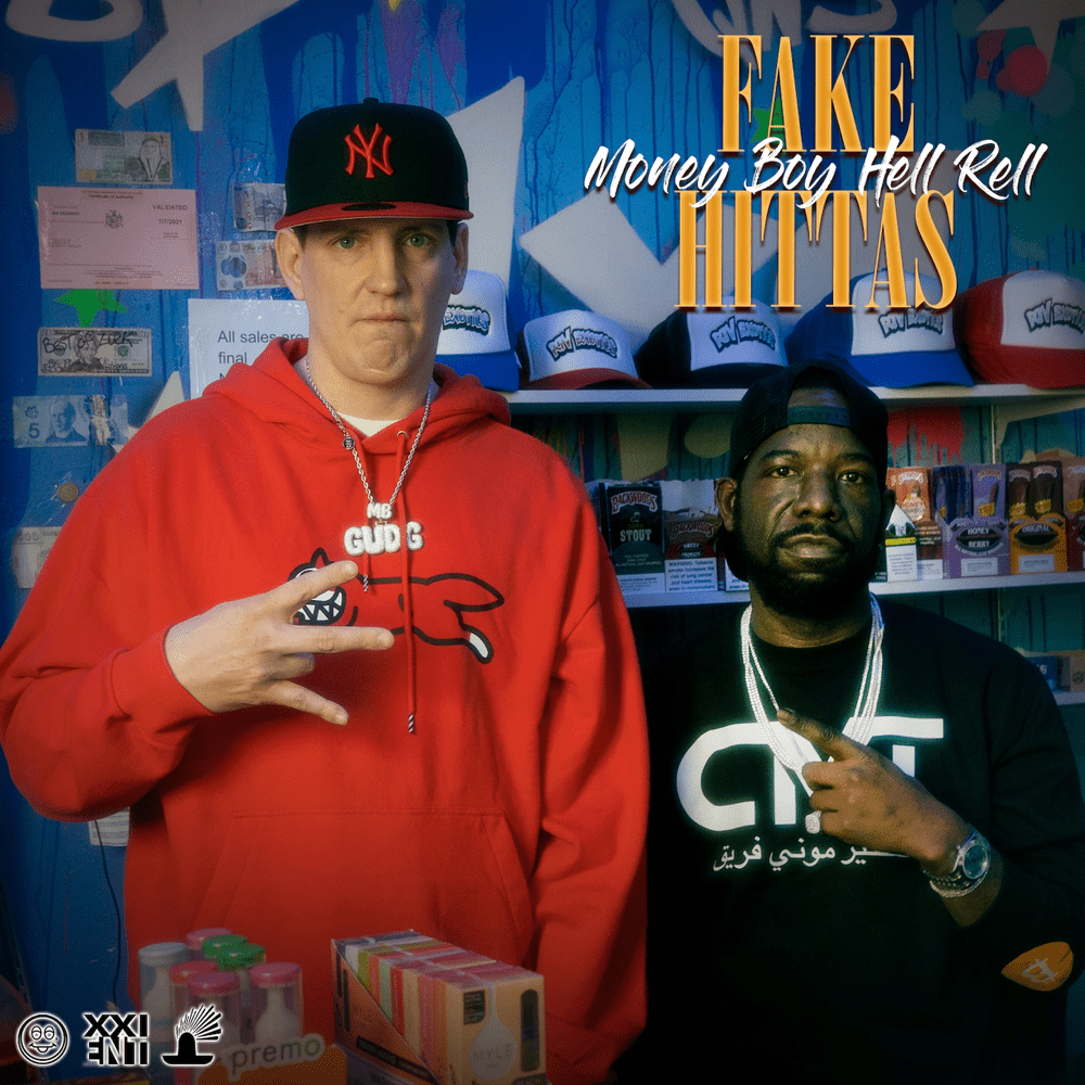 Album cover art for "Fake Hittas" by Money Boy & Hell Rell