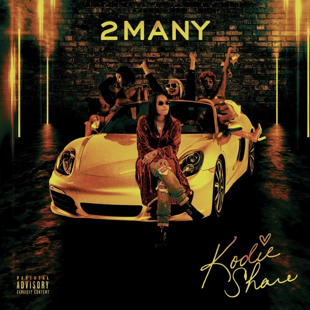 Album cover art for "2 MANY" by Kodie Shane