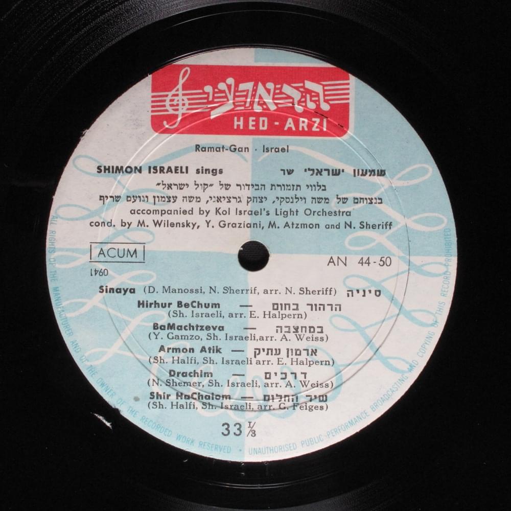 Cover image for Hatizmoret Shel Rishon Letsiyon - התזמורת של ראשון לציון