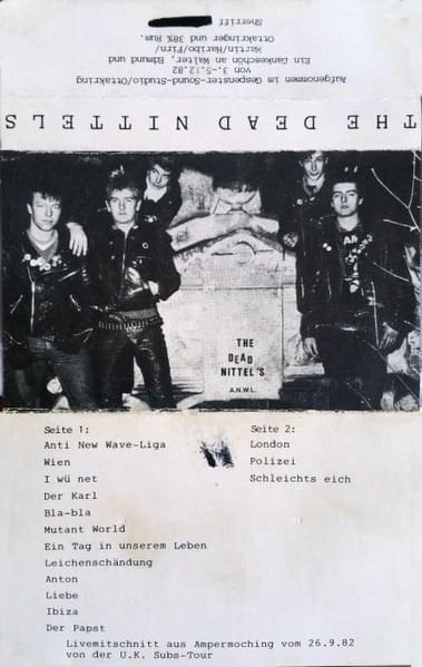 Album cover art for "Der Papst" by Dead Nittels