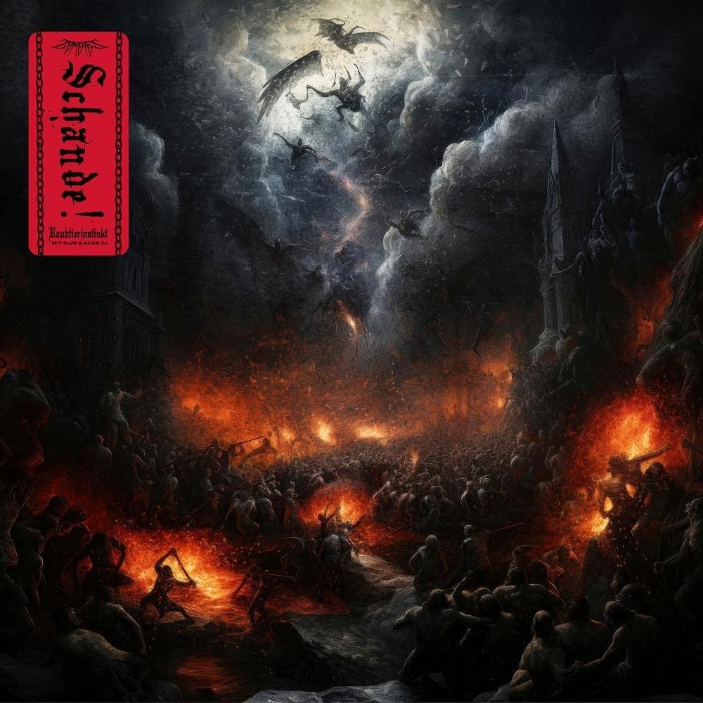 Album cover art for "RAUBTIERINSTINKT" by Zombiez & ACAB CJ