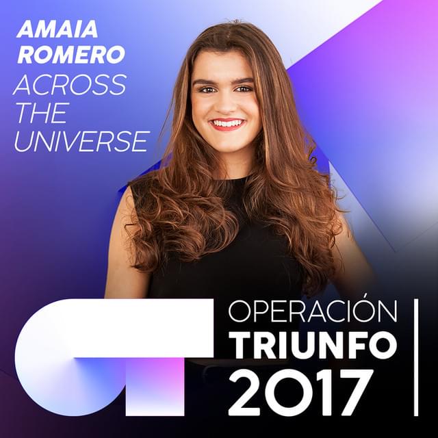 Album cover art for "Across the Universe" by Operación Triunfo 2017 & Amaia