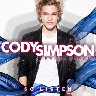 Album cover art for "So Listen" by Cody Simpson & T-Pain