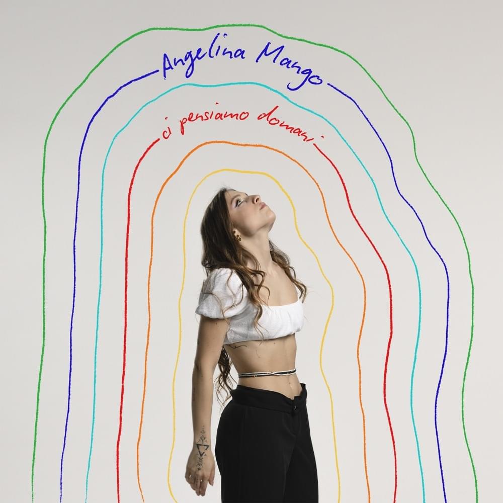 Album cover art for "Ci pensiamo domani" by Angelina Mango
