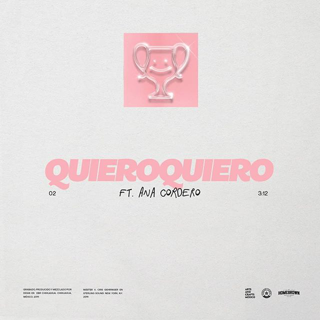 Album cover art for "QuieroQuiero" by Dromedarios Mágicos