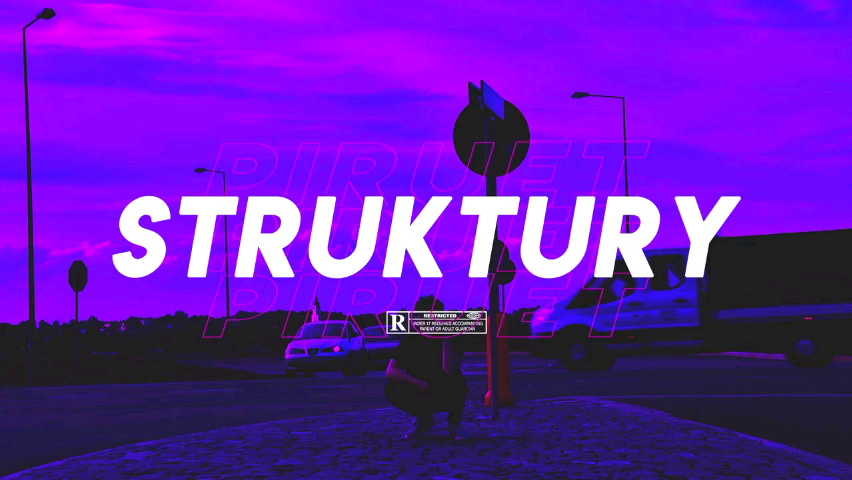 Album cover art for "STRUKTURY" by Barto Katt