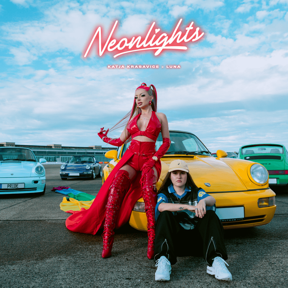 Album cover art for "Neonlights" by Katja Krasavice