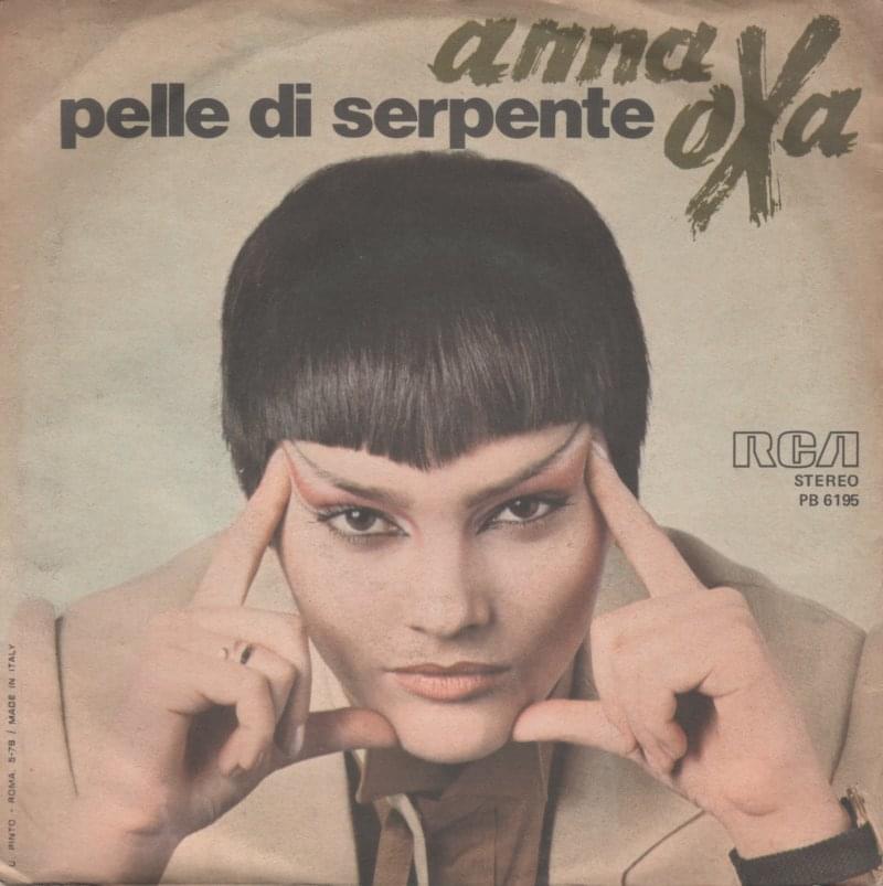 Album cover art for "Pelle di serpente" by Anna Oxa