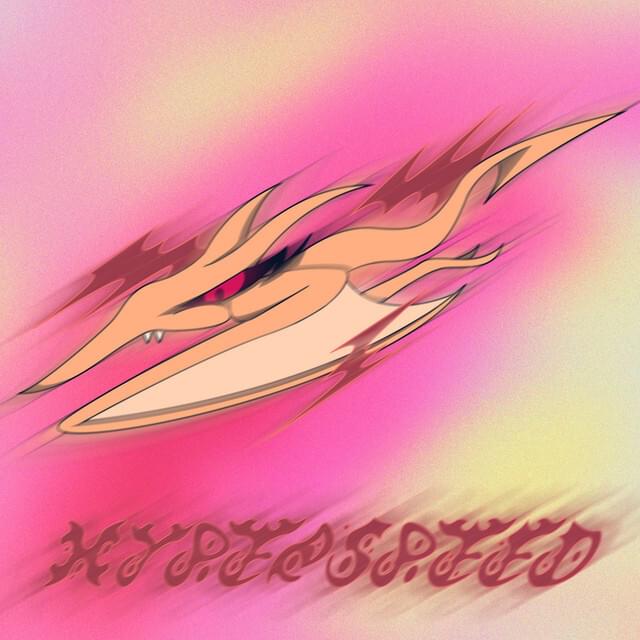 Album cover art for "HYPERSPEED" by Haiyti