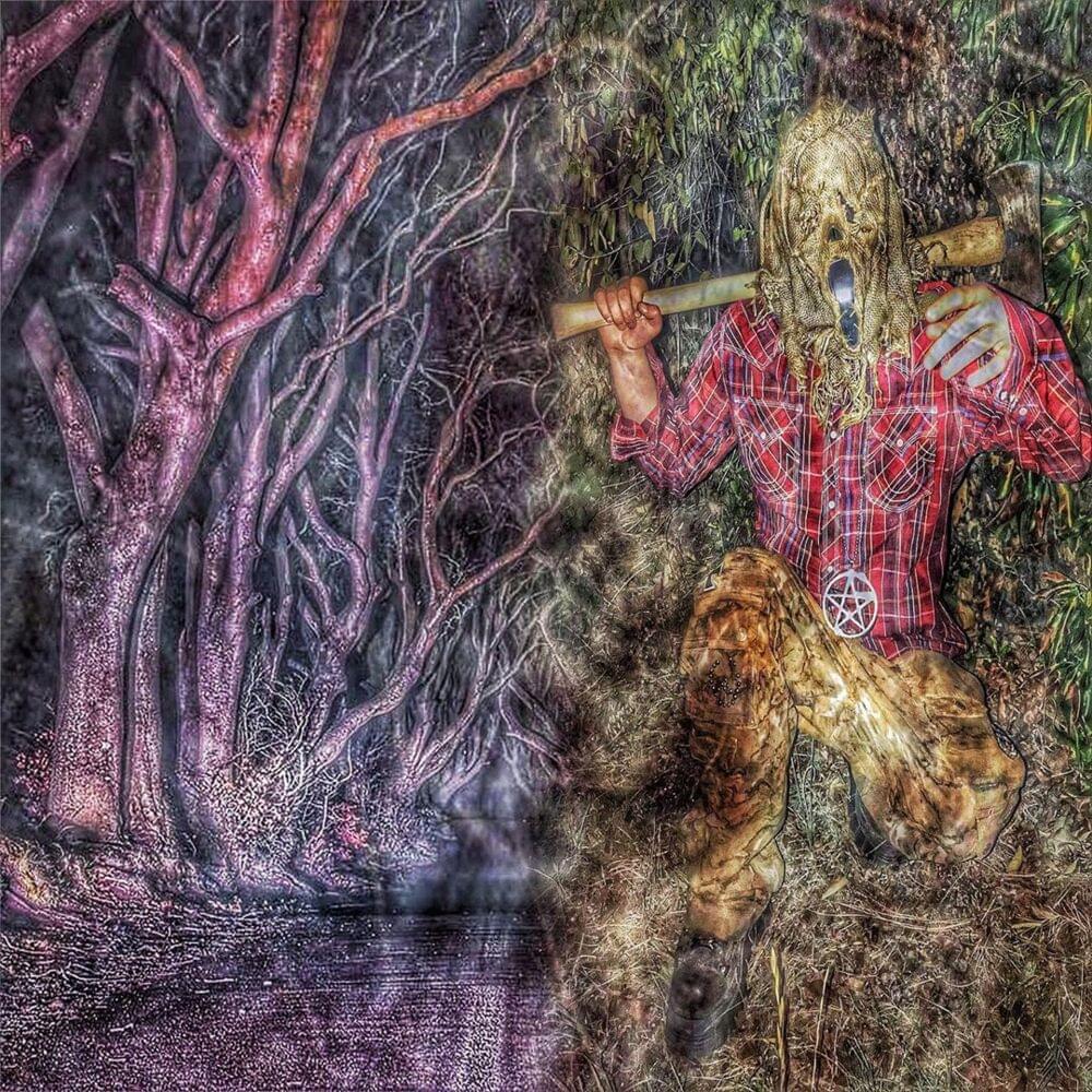 Album cover art for "CREEPIN THRU DA WOODS" by Sematary