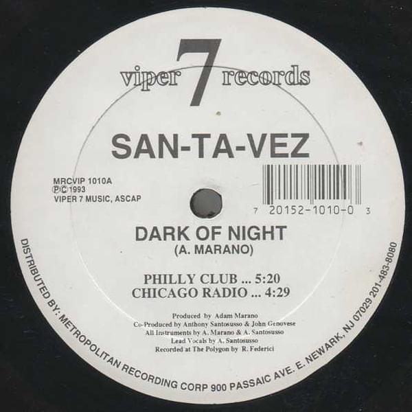 Album cover art for "Dark of Night" by San-Ta-Vez