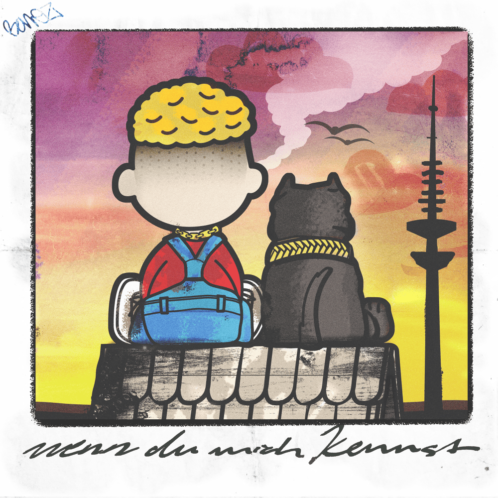 Album cover art for "Wenn du mich kennst" by Bonez MC