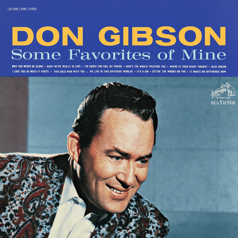 Album cover art for "We Live In Two Different Worlds" by Don Gibson