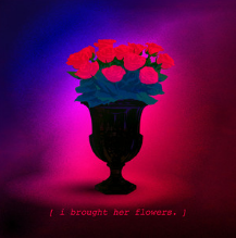 Album cover art for "i brought her flowers." by ​frumhere