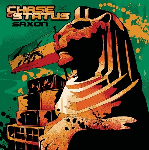 Album cover art for "Saxon" by Chase & Status