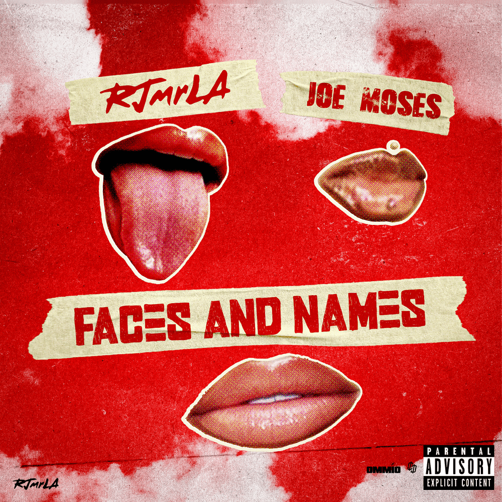 Album cover art for "Faces & Names" by RJmrLA
