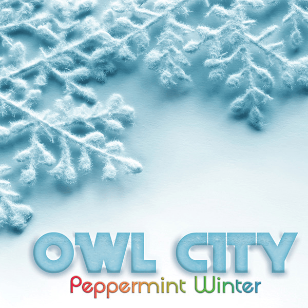 Album cover art for "Peppermint Winter" by Owl City