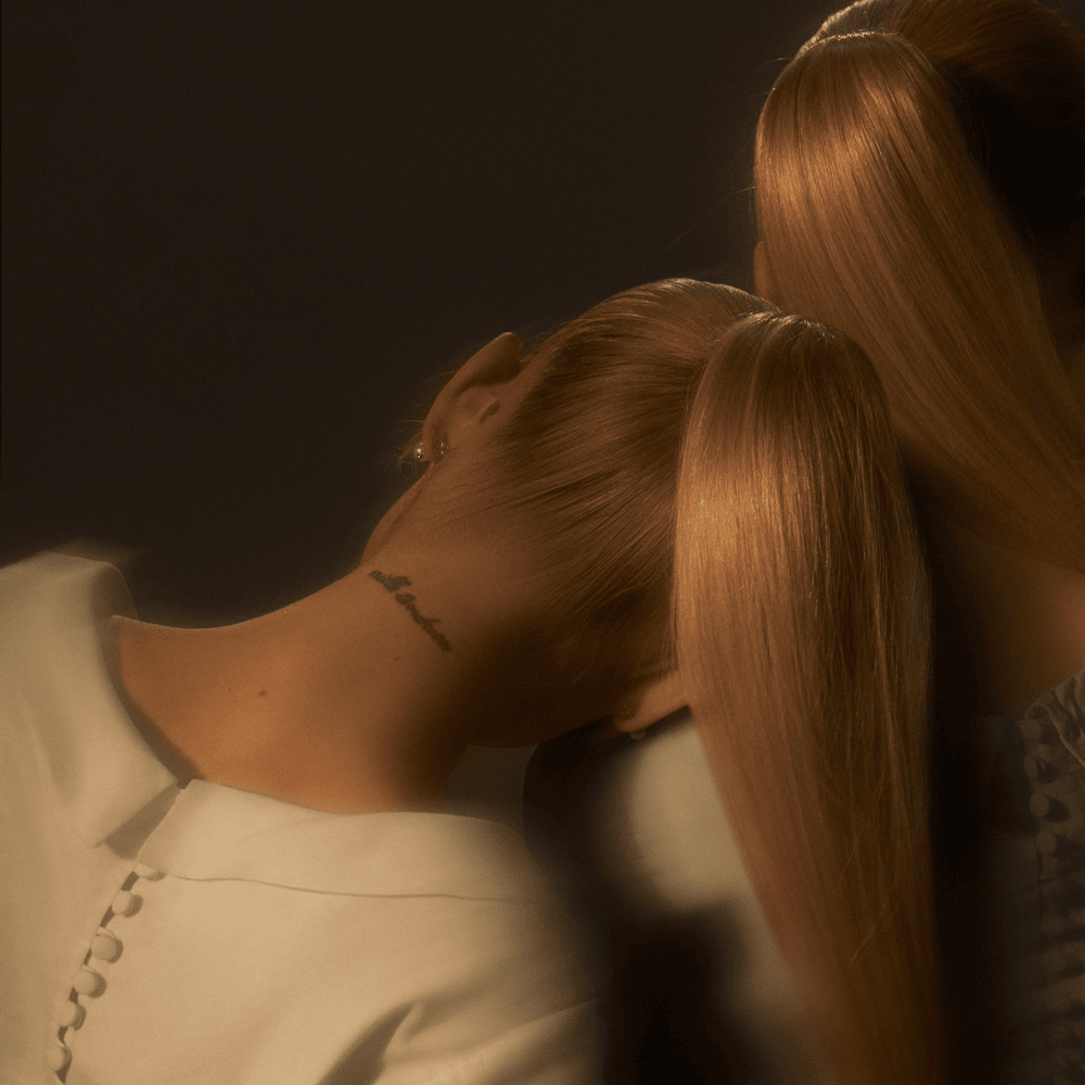 Album cover art for "bye" by Ariana Grande