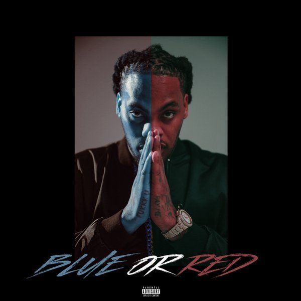 Album cover art for "Blue or Red" by Waka Flocka Flame