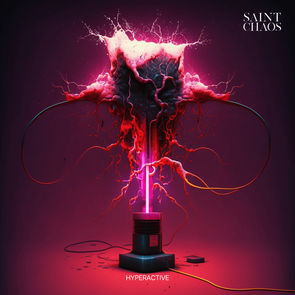 Album cover art for "Hyperactive" by Saint Chaos