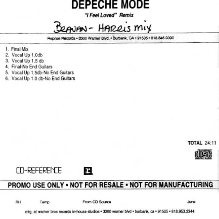 Album cover art for "I Feel Loved [Beavan-Harris Mix]" by Depeche Mode