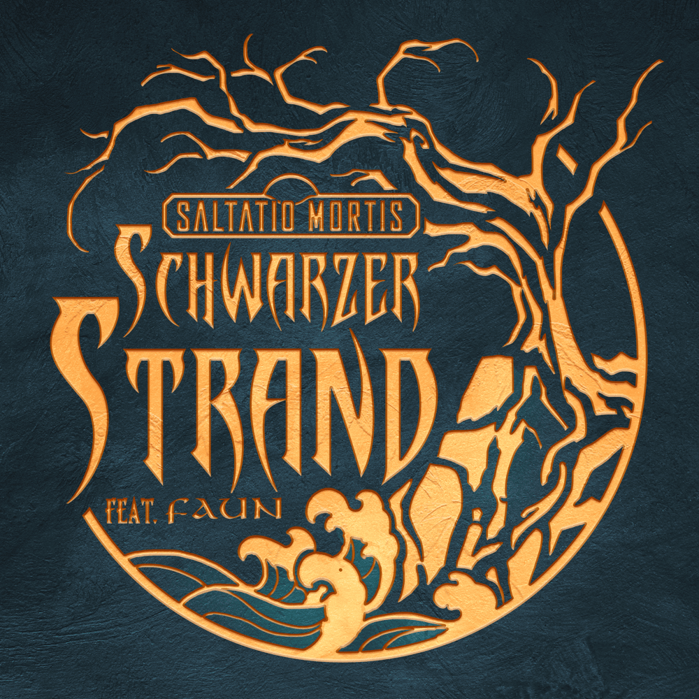 Album cover art for "Schwarzer Strand" by Saltatio Mortis & Faun
