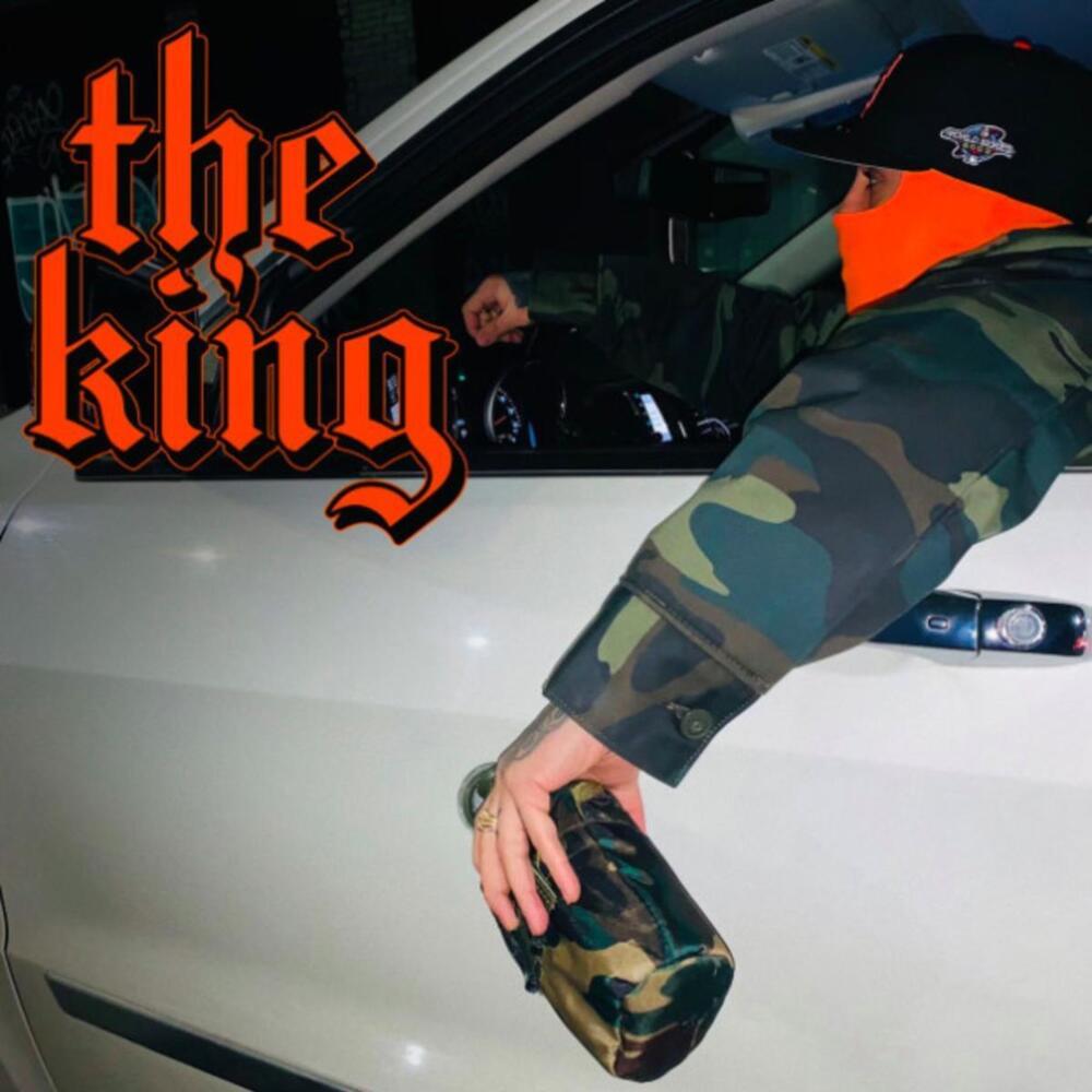 Album cover art for "The King" by Bodega Bamz