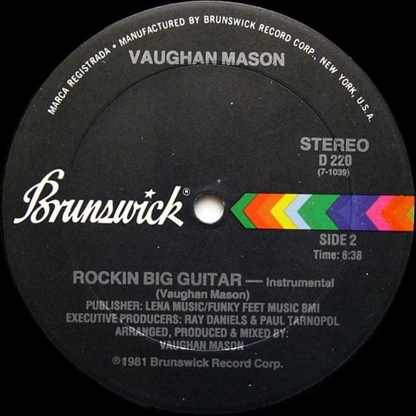 Album cover art for "Rockin’ Big Guitar" by Vaughan Mason