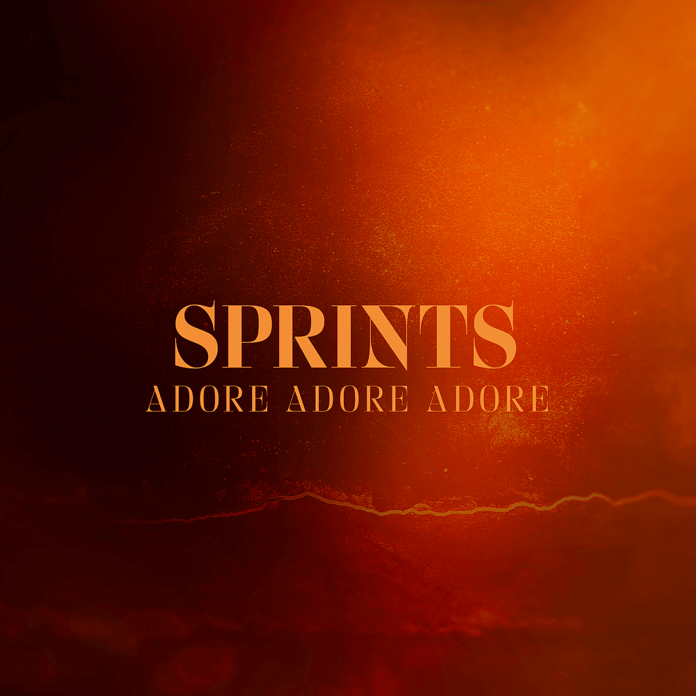 Album cover art for "Adore Adore Adore" by SPRINTS
