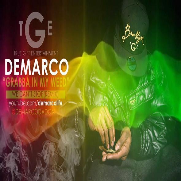 Album cover art for "Grabba In My Weed" by Demarco