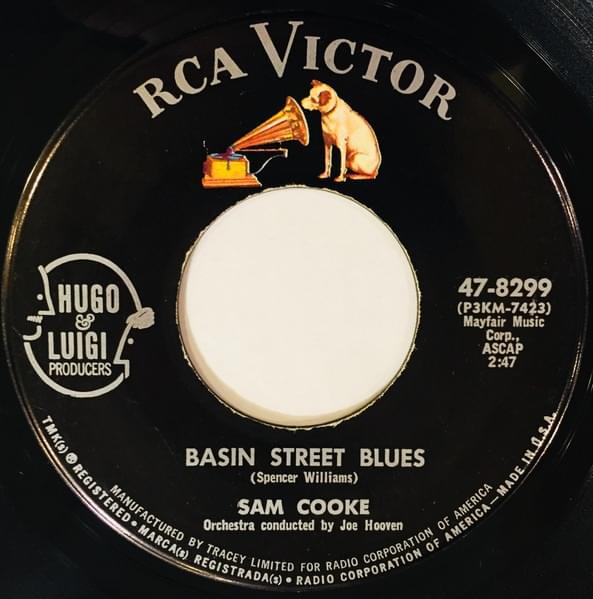Album cover art for "Basin Street Blues" by Sam Cooke