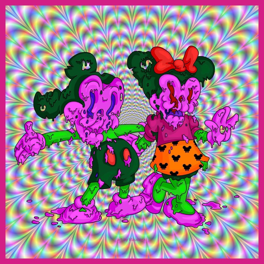 Album cover art for "Disney World On Acid" by Bodega Bamz