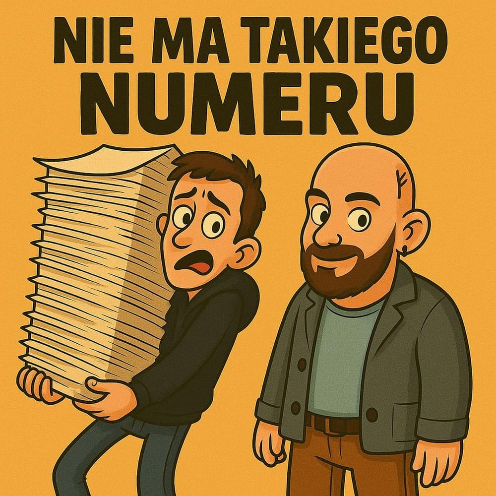 Album cover art for "Nie ma takiego numeru" by Bober & shhieda