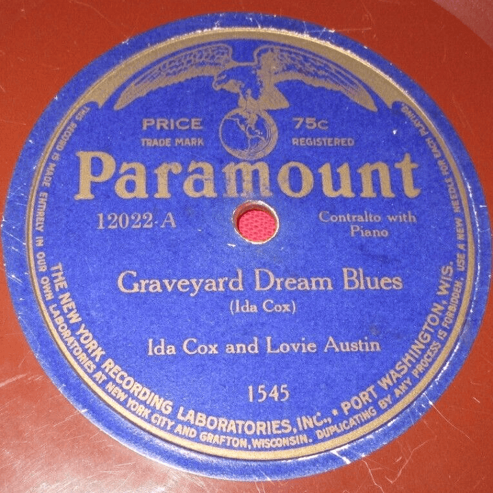 Graveyard Dream Blues (Paramount 12022) by Ida Cox