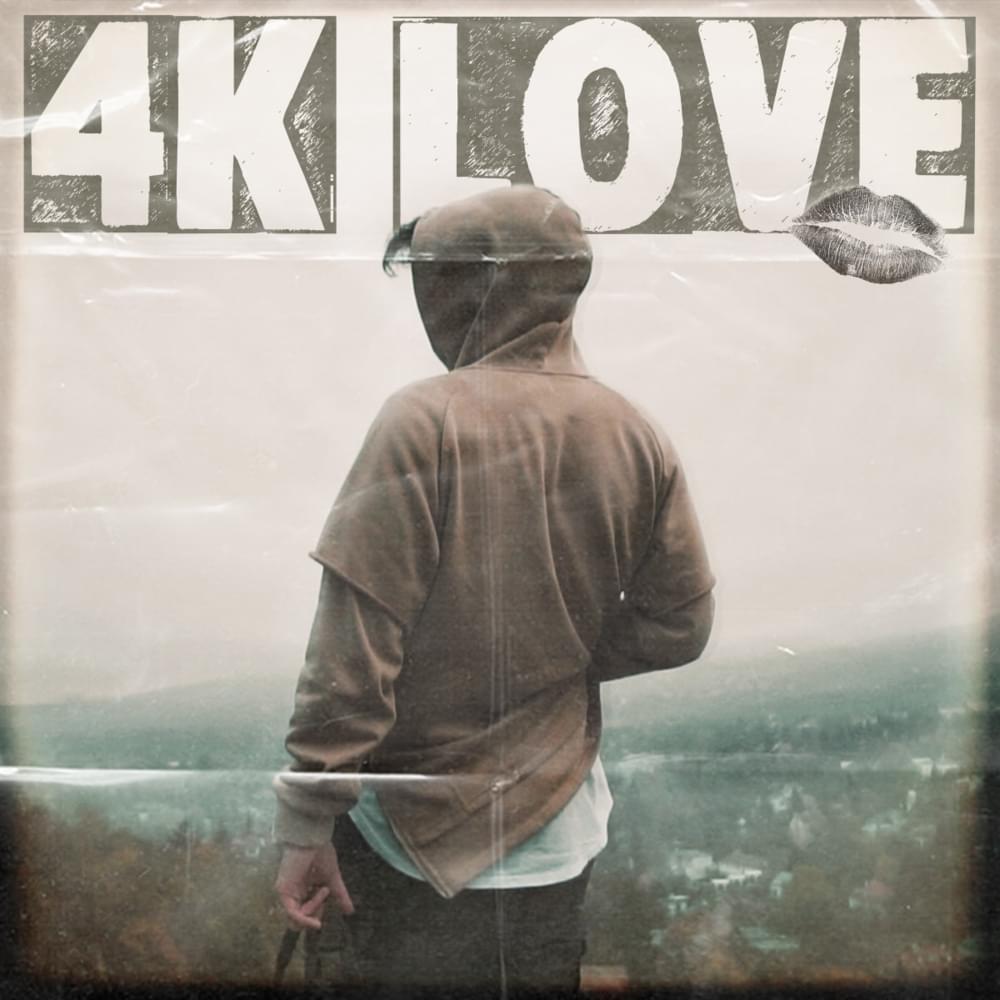 Album cover art for "4k love" by Azahriah