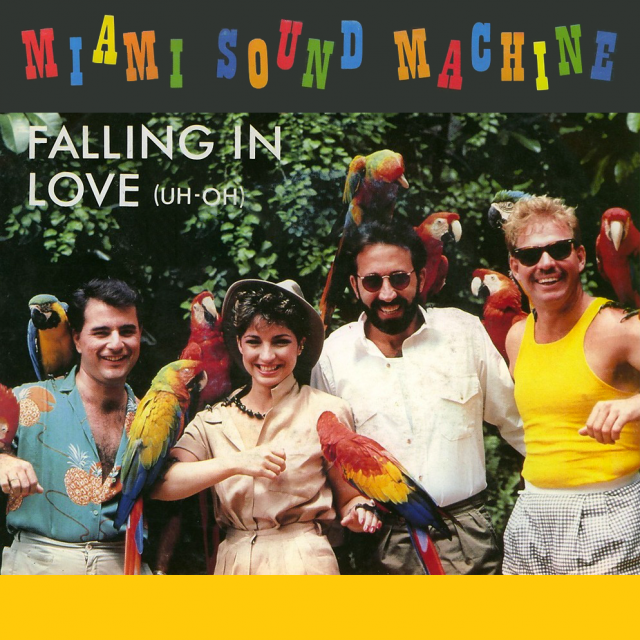 Album cover art for "Falling In Love (Uh-Oh)" by Gloria Estefan & Miami Sound Machine