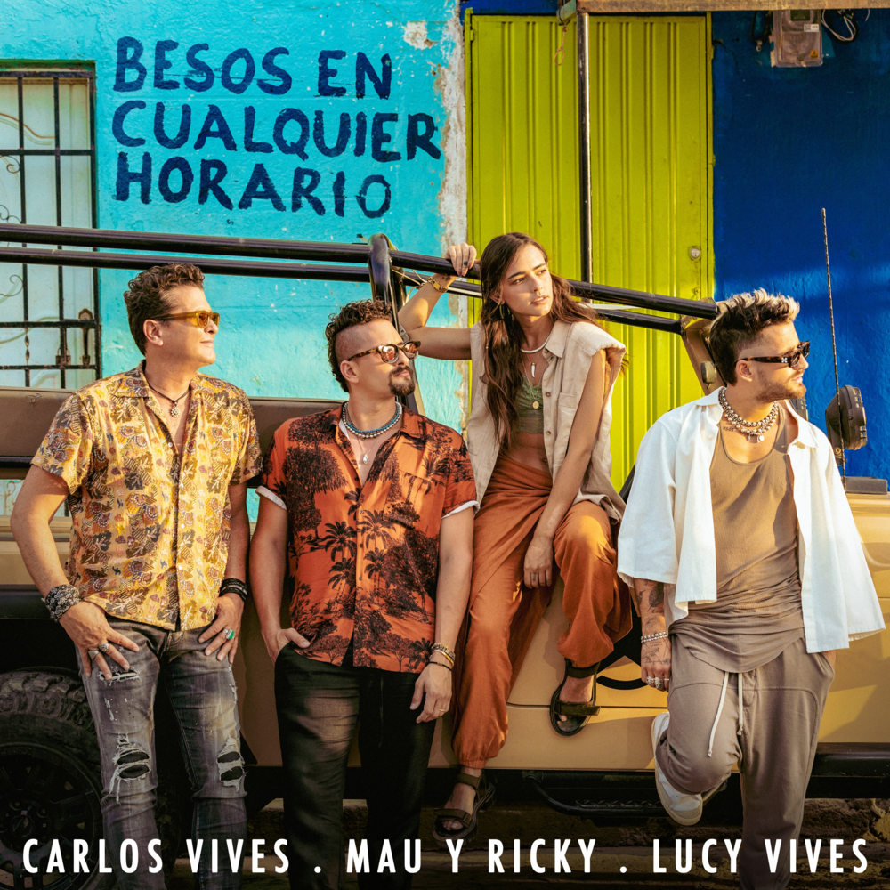 Album cover art for "Besos en Cualquier Horario" by Carlos Vives