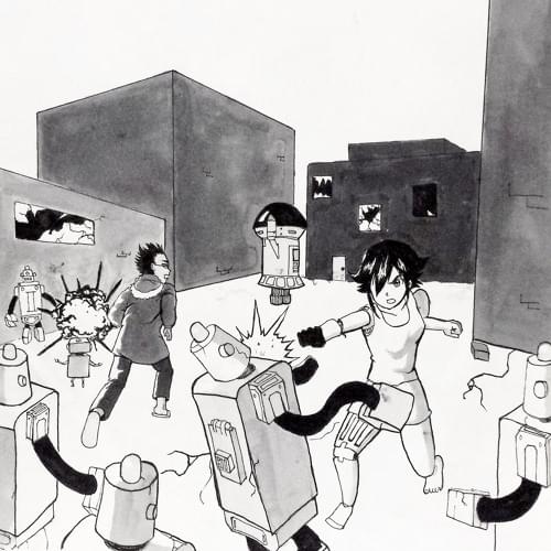Album cover art for "Encounter With a Mech Patrol Unit" by ​ibrahim