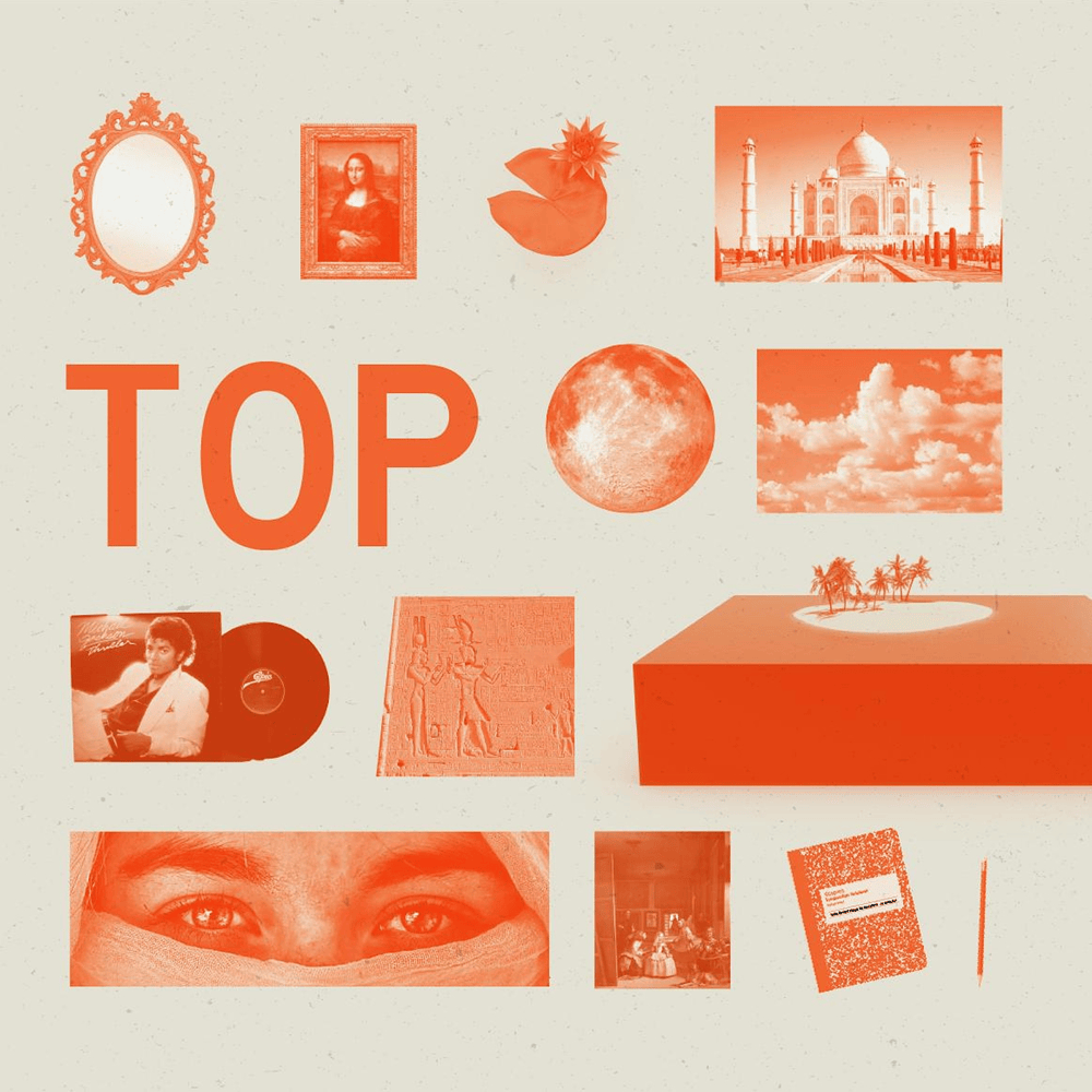 Album cover art for "Top" by PJ Sin Suela