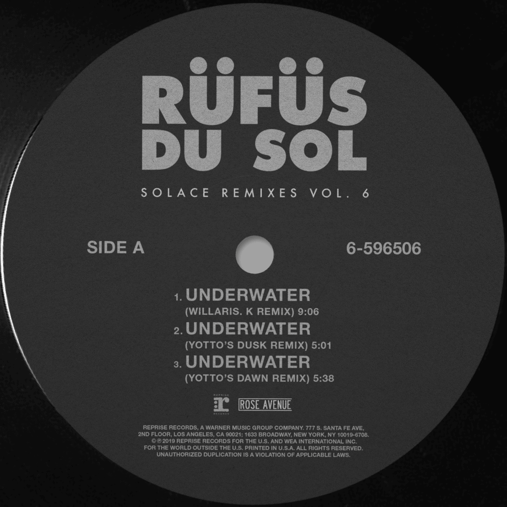 Album cover art for "Underwater (Willaris. K Remix)" by RÜFÜS DU SOL