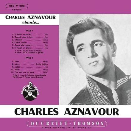 Album cover art for "Oublie Loulou" by Charles Aznavour